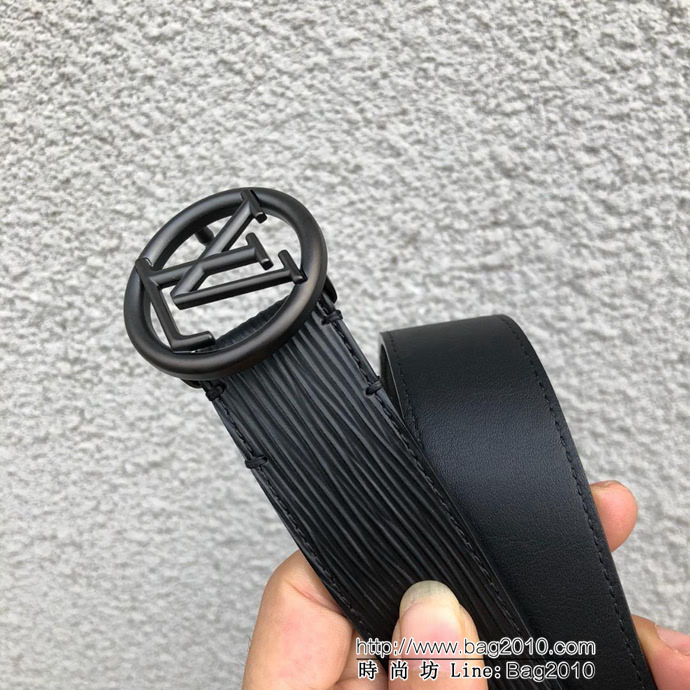 路易威登LV  M9932Q LVCIRCLE腰帶 飾有圓形LV logo 風格陽剛 時尚百搭款男士皮帶  xfp1368